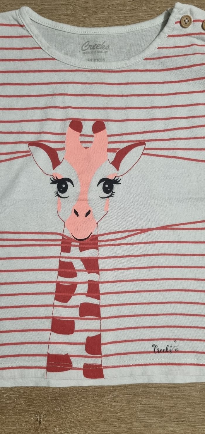 T-shirt MC 24 mois 🦒 - photo numéro 2