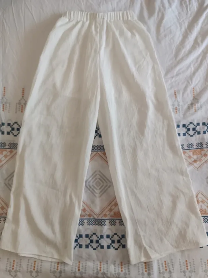 Pantalon léger blanc XS - photo numéro 2