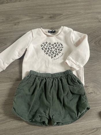 Sweat et bloomer 18 mois