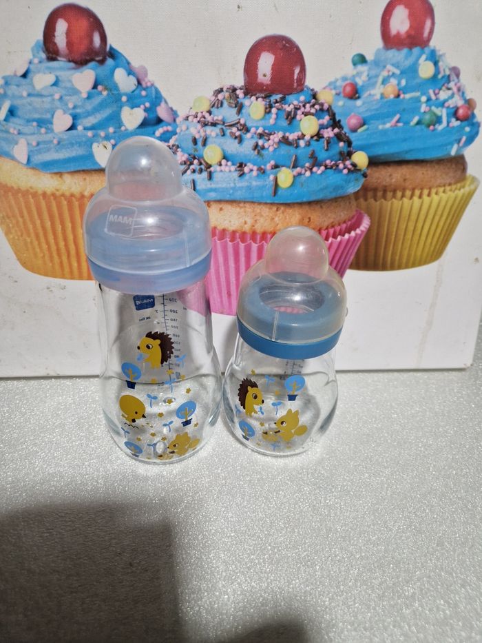 Biberons Mam en verre 170/260ml
