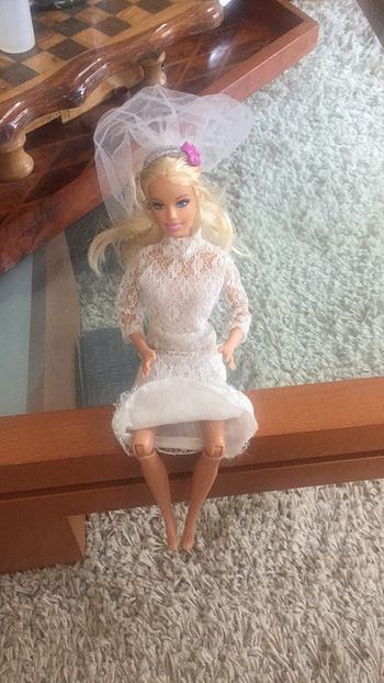 Barbue + robe de mariée