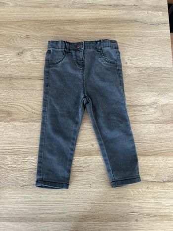 Jean pantalon noir bébé fille taille 18 mois Kiabi 