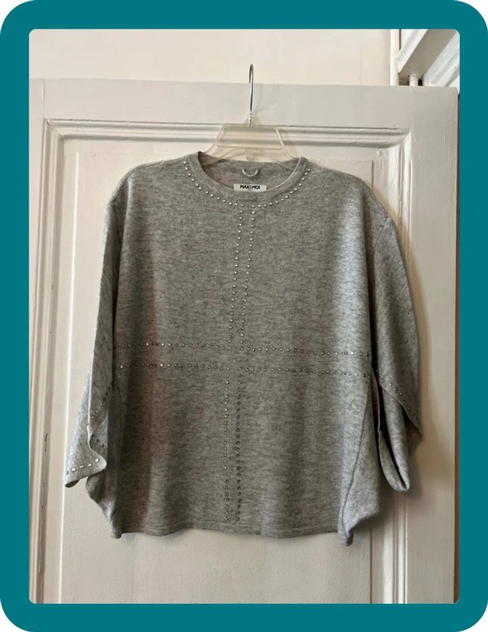 Pull strass chauve souris laine et cachemire XS - Max&Moi