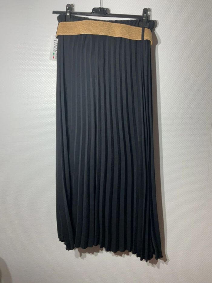 Jupe longue plissée femme taille unique (36-42)- just me- neuve avec étiquette - photo numéro 3