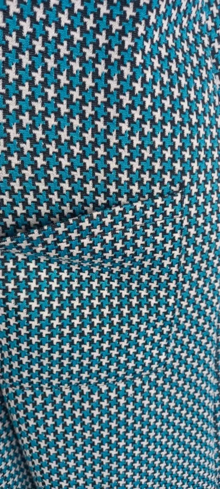 Robe rétro Pull & Bear avec poches Turquoise - photo numéro 8