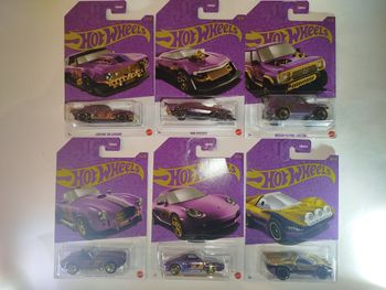 Hot Wheels Purple and Gold 2025 Mix 2 2025 Serie Complète avec Chase