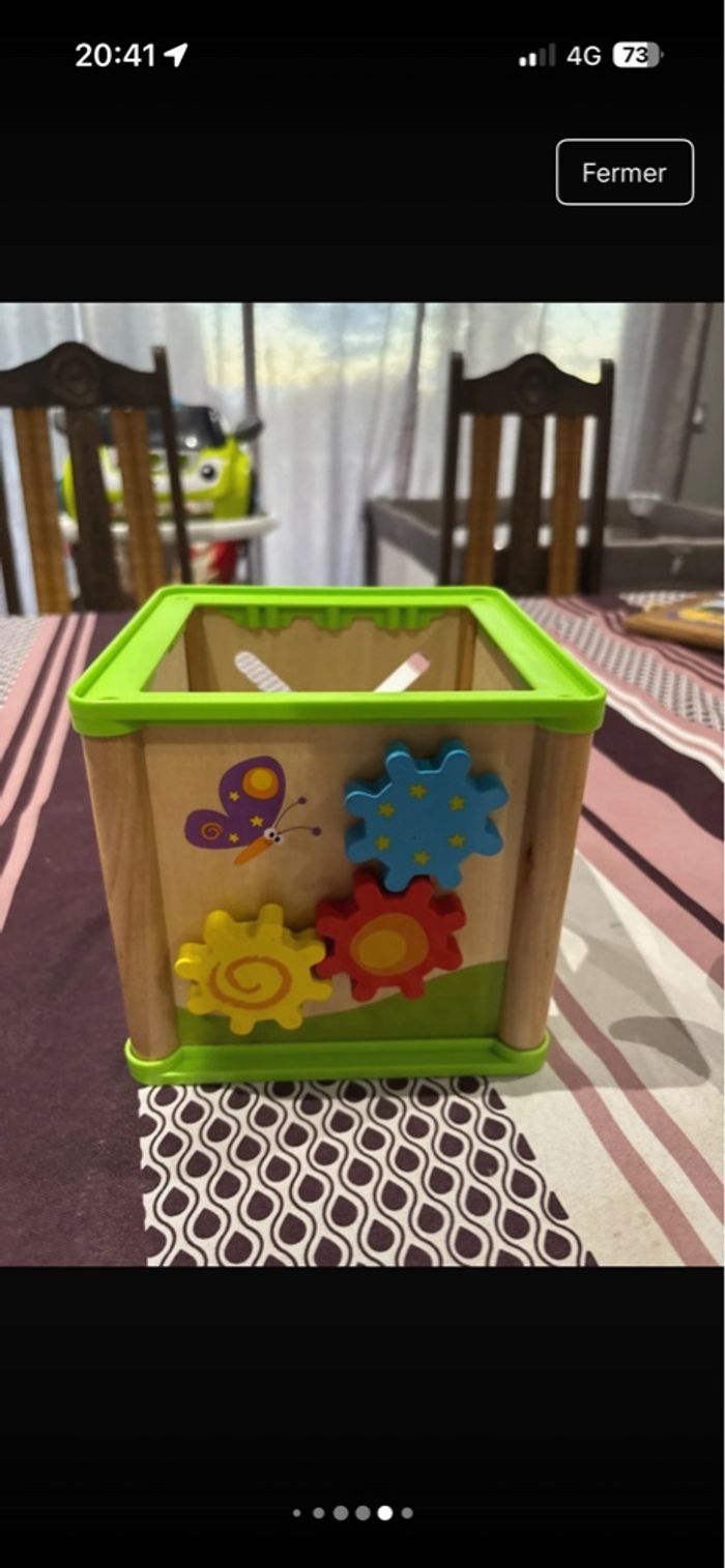 Cube en bois éveil - photo numéro 2