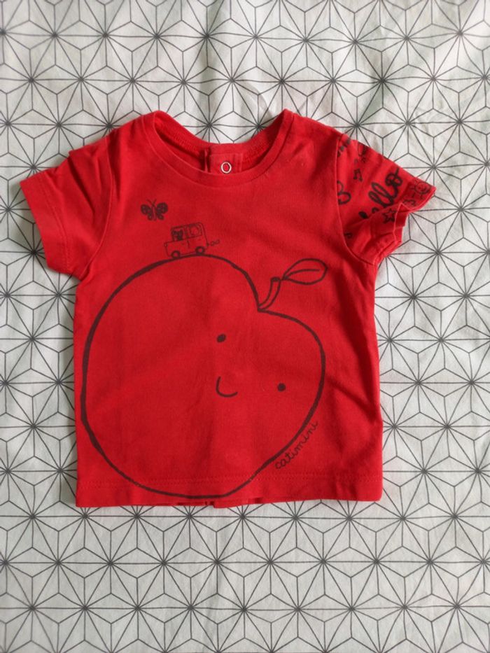 Ensemble 3 mois salopette T-shirt, Catimini - photo numéro 4