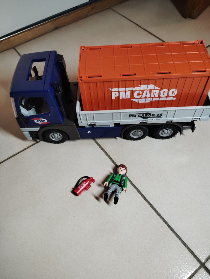Camion porte conteneur playmobil
