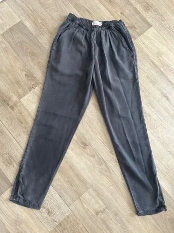 Léon & Harper pantalon en modal été gris femme taille 36