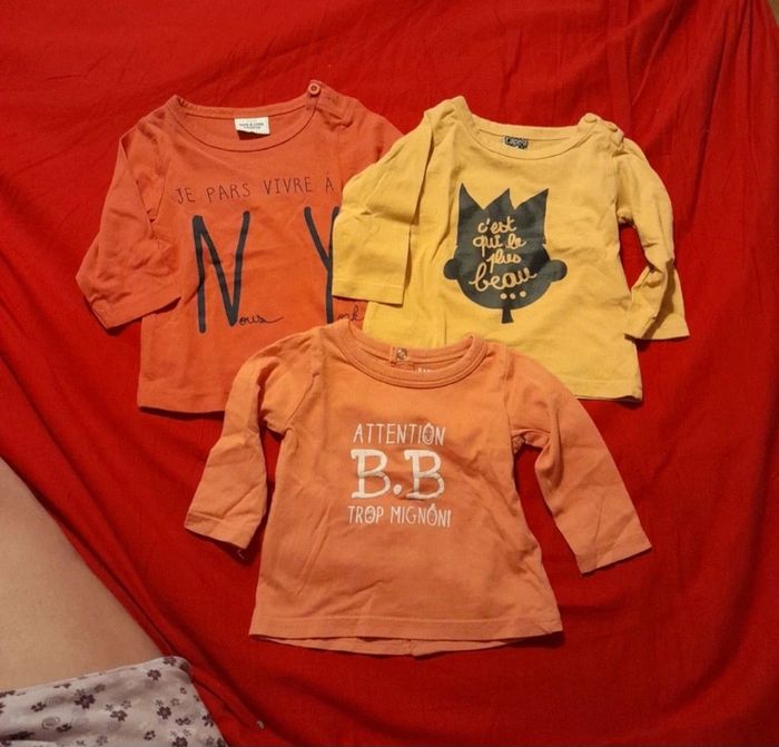 Lot de 3 tee-shirt taille 3 mois