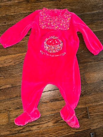 Pyjama sergent major velour  9 mois