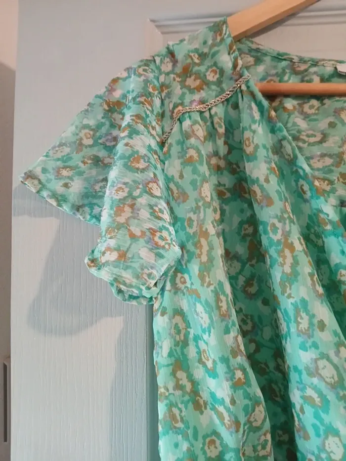 Robe d'été vert menthe - photo numéro 3