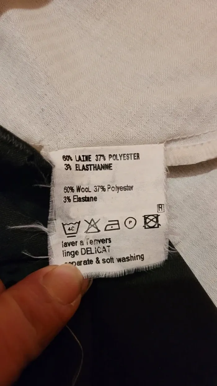 Pantalon de costume fluide et léger 60% laine - photo numéro 7