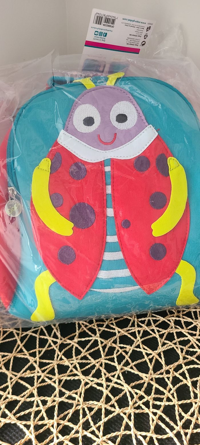 Sac à dos OOPS Ladybug Applique avec fermeture éclair - photo numéro 2