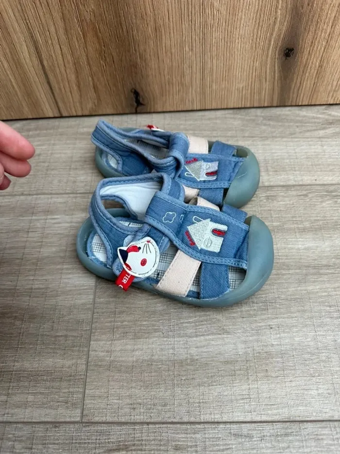 Sandale garçon bleu 20 - photo numéro 4