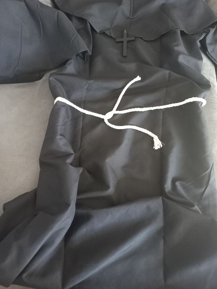 Deguisement moine religieux adulte noir taille xl - photo numéro 3