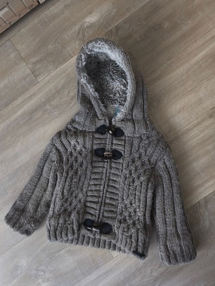 Manteau maille et polaire Zara mixte - photo numéro 3