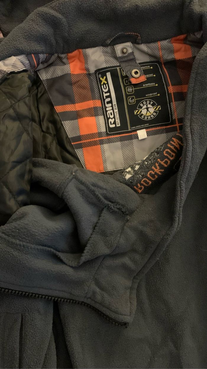 Veste imperméable chaude polaire 6 ans 116cm -raintex rockpoint the great north - photo numéro 3
