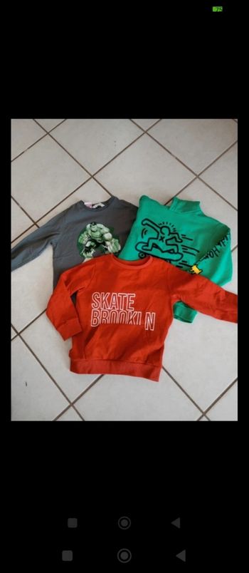 Lot de 3 haut manche longue