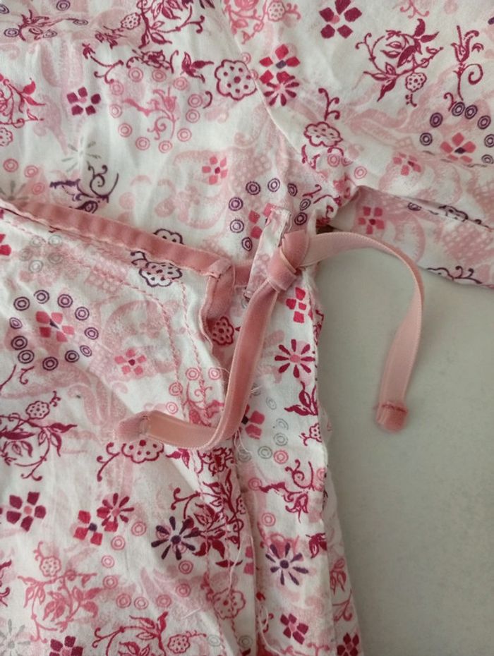 Haut cache cœur blanc et rose Tape à l'oeil taille 5 ans - photo numéro 6