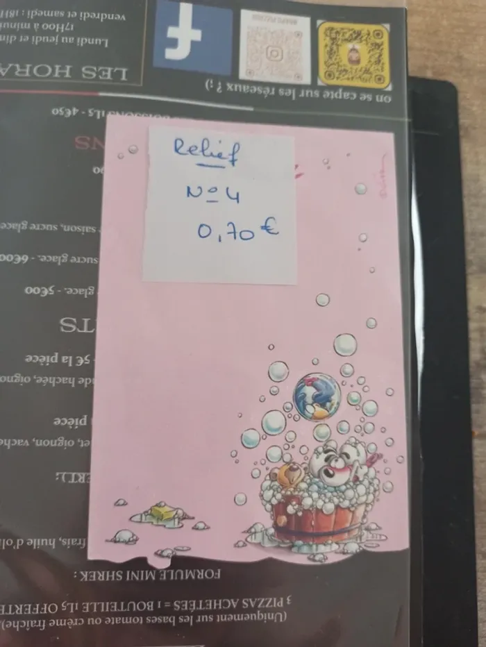 Feuille Diddl relief 4 0,70€