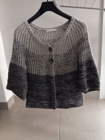 Très beau gilet comme neuf gris clair et gris foncé (dégradé de gris)