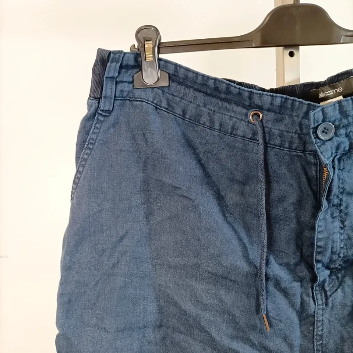 Short bleu Taillissime La Redoute taille 58 coton et élasthanne A851 - photo numéro 3