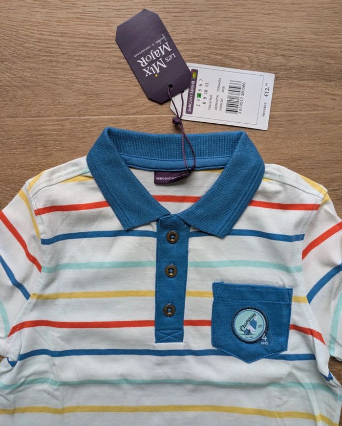 Lot 2 t-shirts Sergent Major 4 ans neuf - photo numéro 3