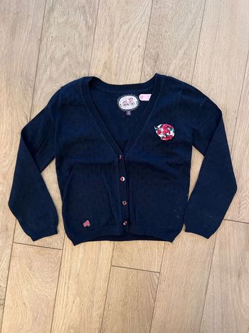 Vends gilet bleu marine fille sergent major 6 ans très bon état