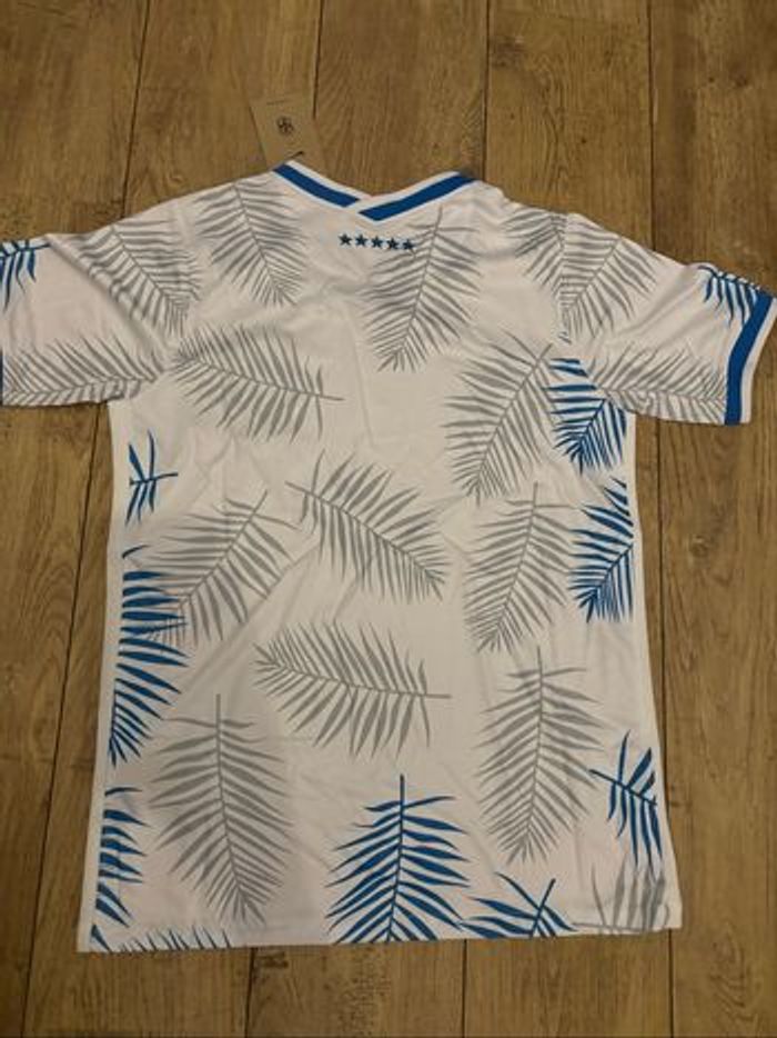 Maillot Brésil fleur Blanc et bleu - photo numéro 4