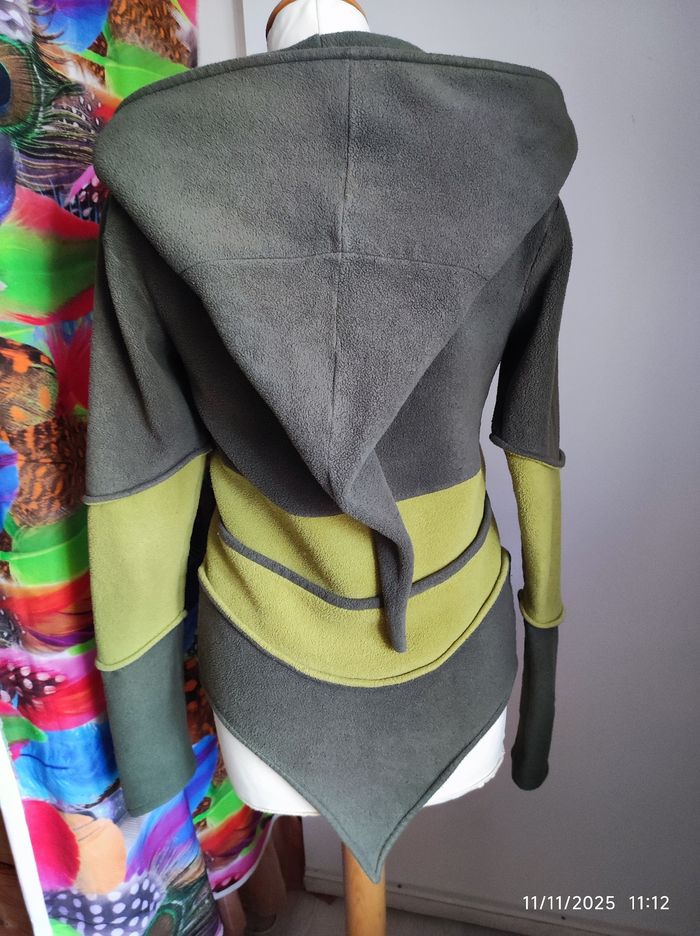 Manteau Original vert kaki et vert pomme Coupe Elf T36 - photo numéro 3