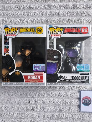Lot Funko Pop Rodan #1961 (5 000 ex.) + Godzilla #1812 (9 500 ex.)