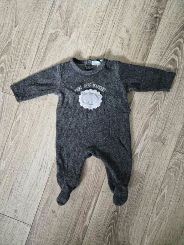 Pyjama velours 1 mois