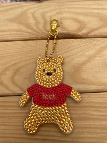 Porte clé recto/verso Winnie l’ourson en Diamond painting