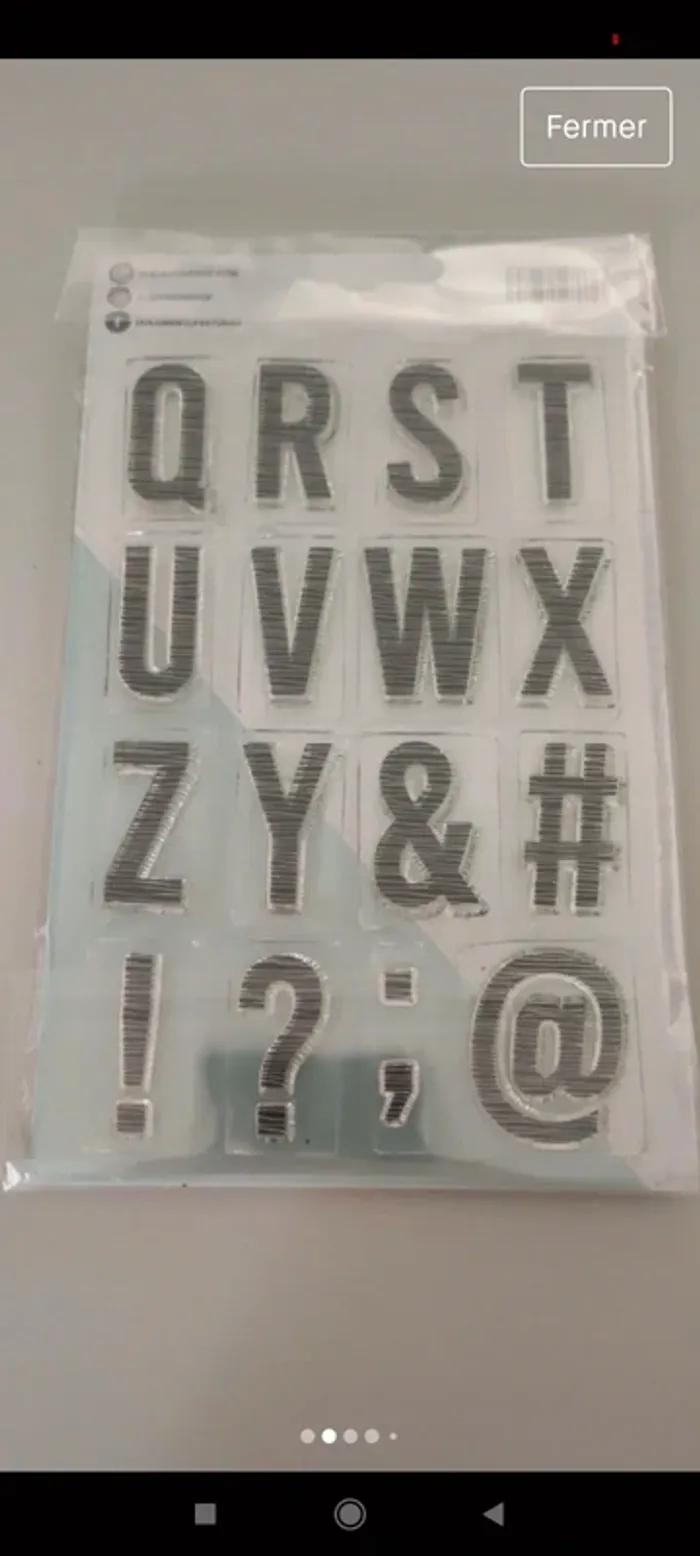 Planche de tampons lettres de l'alphabet - photo numéro 2