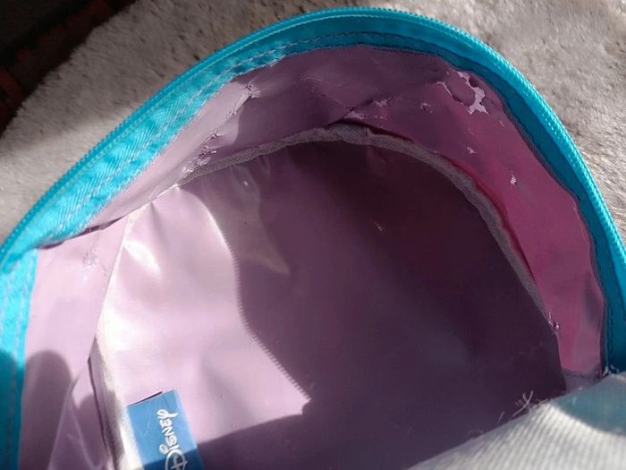 sac à dos bleu et violet ELSA reine des neiges maternel - photo numéro 7