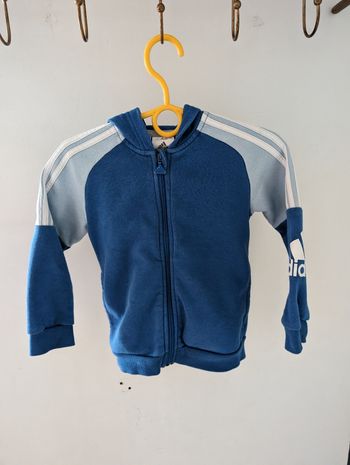 Sweat à capuche zippé adidas 3 ans