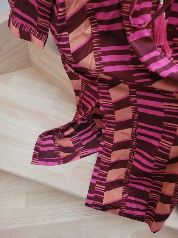 Robe chemise longue fluide taille L - photo numéro 5