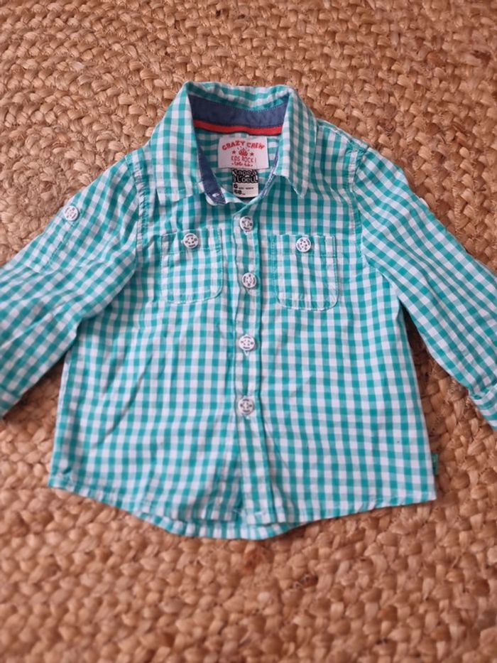 Chemise a carreaux tape a l'œil 6 mois