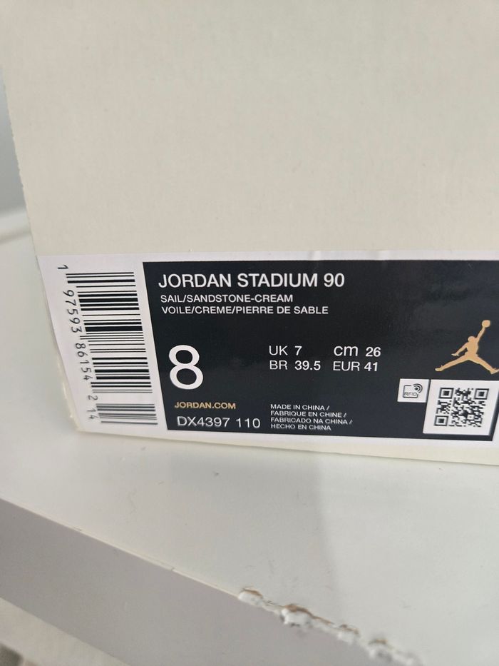 Jordan stadium 90 blanc creme beige taille 41 neuves - photo numéro 8