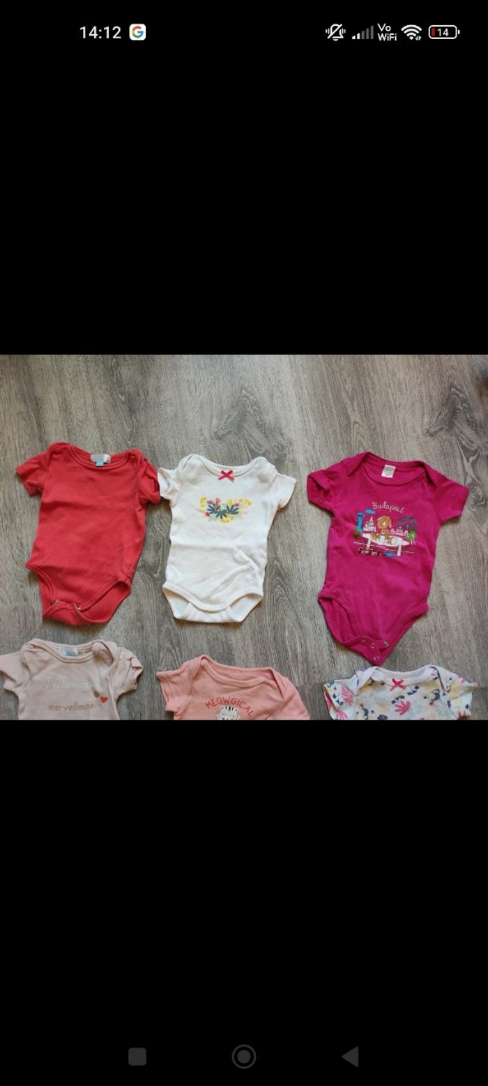 Lot 7 body manche courte 3 mois - photo numéro 2