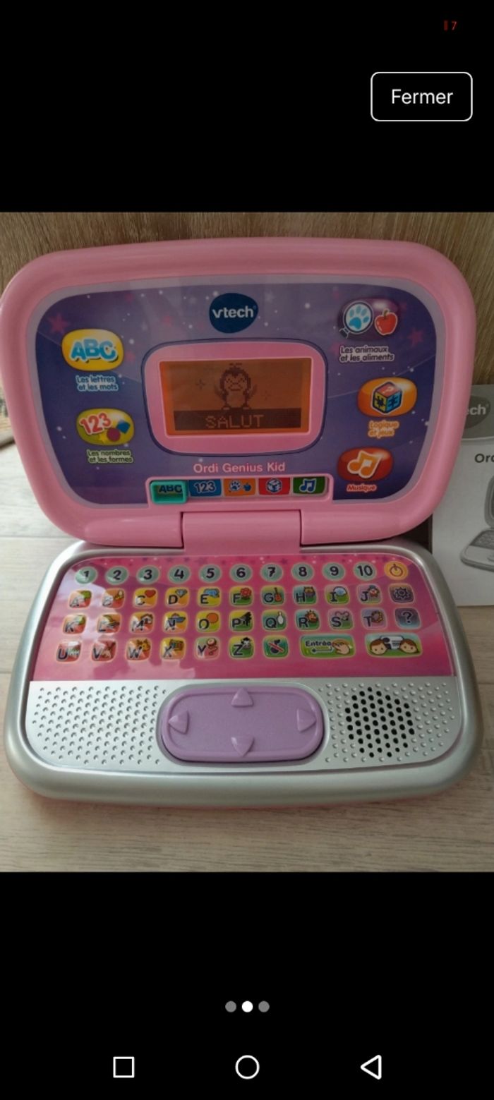Ordi genius kid VTech - photo numéro 2