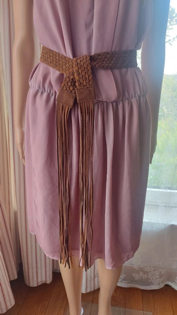Ceinture tressée Naf Naf cuir taille 3 (85cm) - photo numéro 4