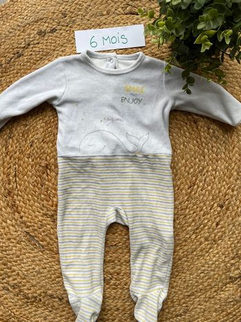 Pyjama velours 6 mois
