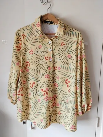 Chemisier grande taille manches mi longues (A93)
