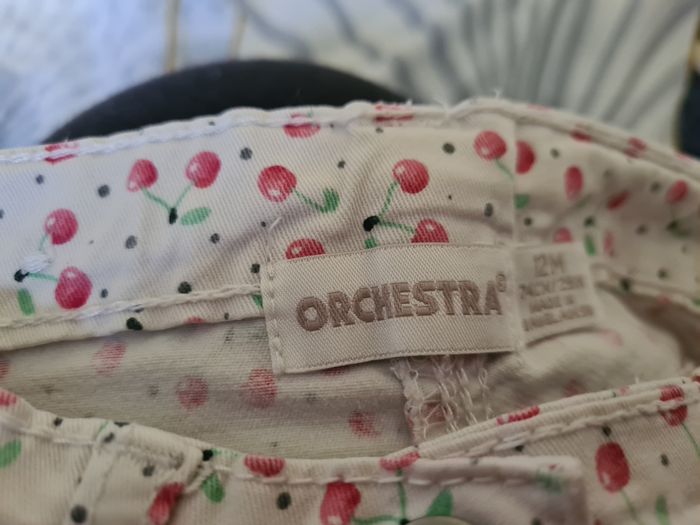 3 pantalons. 12 mois. Rose kitchoun. Gris obaîbi. Blanc cerise orchestra - photo numéro 5