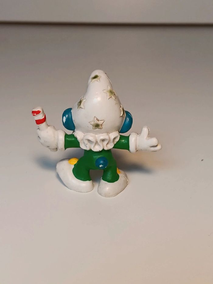 Figurine vintage Bully Schtroumpf clown peyo W.germany - photo numéro 3