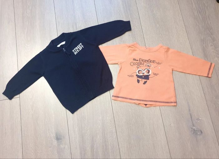 Ensemble maillot + gilet. Garçon 6 mois. Marque Tape à l'oeil + Gémo