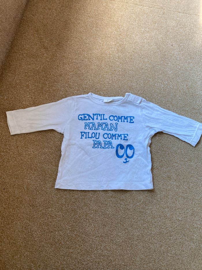 T-shirt manches longues 9 mois